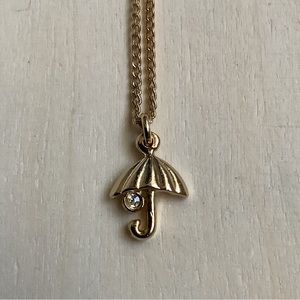 New vintage mini umbrella pendant necklace